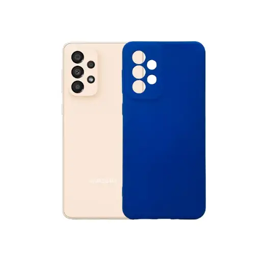 [PO23BSA335G-2-3] Samsung A33 5G Soft Case Copy Mobile Pouch (Blue)