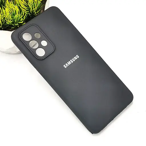 [PO23BSA52-1-9] Samsung A52 Back Case Soft Silicone Mobile Pouch (Grey)
