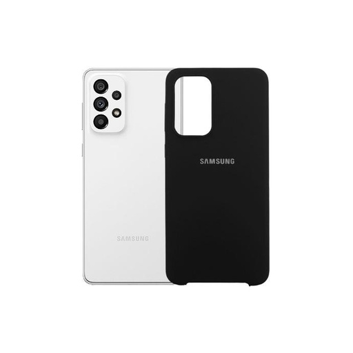 [PO23BSA73-1-2] Samsung A73 Silicone Official Case Mobile Pouch (Black)