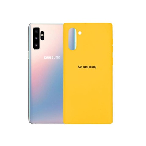 [PO23BSNOT10-3-6] Samsung Note 10 Back Case Soft Mobile Pouch (Yellow)