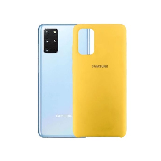 [PO23BSS20PL-1-6] Samsung S20 Plus Back Case Soft Mobile Pouch (Yellow)