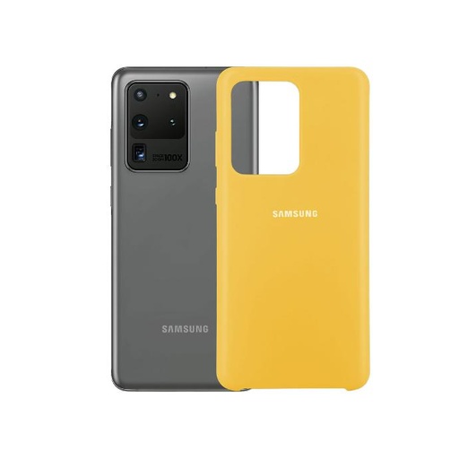 [PO23BSS20U-1-6] Samsung S20 U Back Case Soft S Mobile Pouch (Yellow)