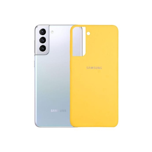 [PO23BSS21PL-1-6] Samsung S21 Plus Back Case Soft Mobile Pouch (Yellow)
