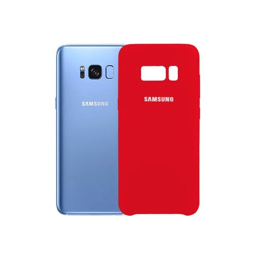 [PO23BSS8-1-4] Samsung S8 Back Case Soft Silky Mobile Pouch (Red)