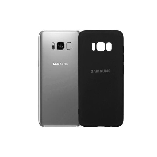 [PO23BSS8-3-2] Samsung S8 Back Case Soft Silky Mobile Pouch (Black)