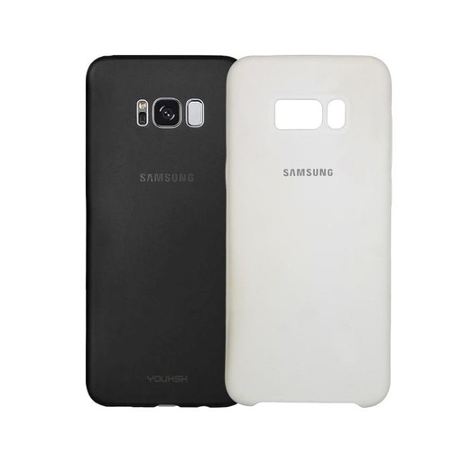 [PO23BSS8PL-1-1] Samsung S8 Plus Back Case Soft Mobile Pouch (White)