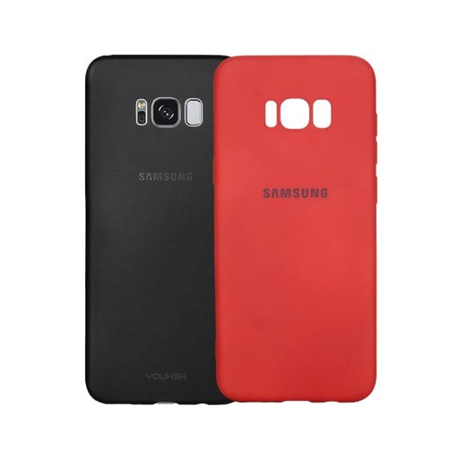 [PO23BSS8PL-3-4] Samsung S8 Plus Back Case Soft Colour Mobile Pouch (Red)