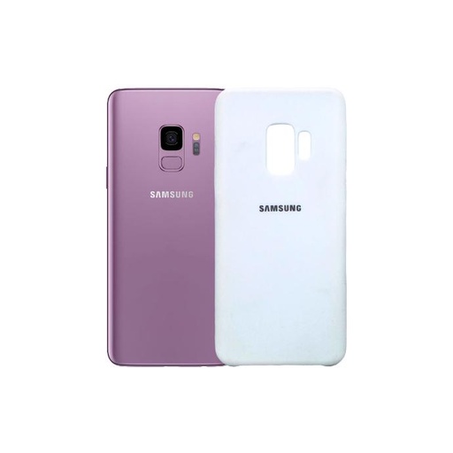 [PO23BSS9-1-1] Samsung S9 Back Case Soft Silky Mobile Pouch (White)