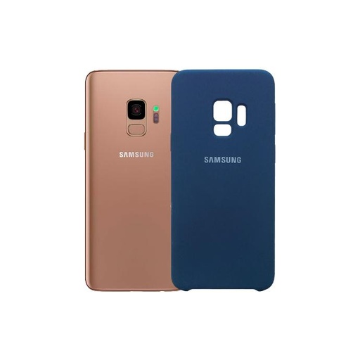 [PO23BSS9-1-3] Samsung S9 Back Case Soft Silky Mobile Pouch (Blue)