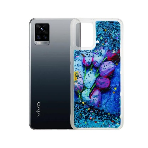 [PO25BVIV20] Vivo V20 Back Case Glitter Mobile Pouch