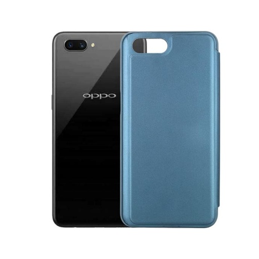 [PO27FBOA3S-0-17] Oppo A3S Flip Book Case Mobile Pouch (Navy Blue)