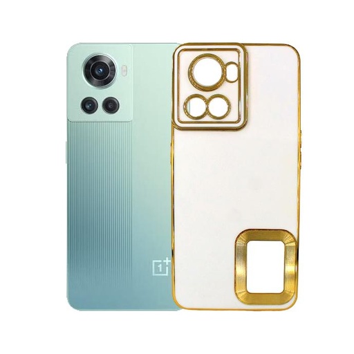[PO29B1PL10-9-1] OnePlus 10 CD Chrome Case Mobile Pouch (White)