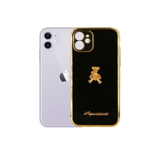 [PO29BIP11-5-2] Iphone 11 Bear Case Mobile Pouch (Black)