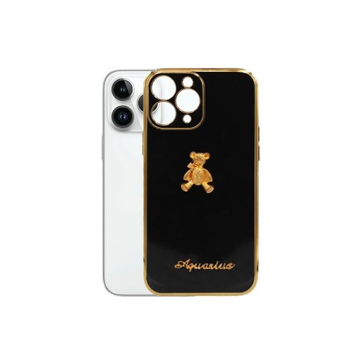 [PO29BIP11PR-5-2] Iphone 11 Pro Bear Case Mobile Pouch (Black)