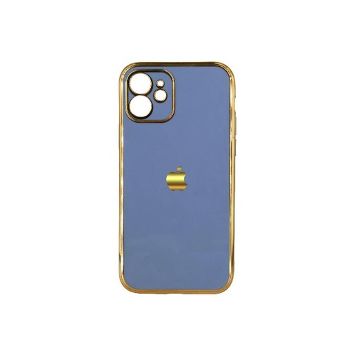[PO29BIP12-6-16] Iphone 12 Gold Side With Logo Mobile Pouch (Sky Blue)