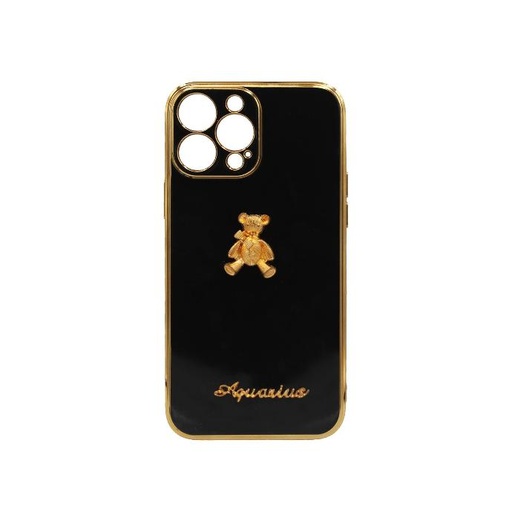 [PO29BIP12PMX-5-2] Iphone 12 Pro Max Bear Case Mobile Pouch (Black)