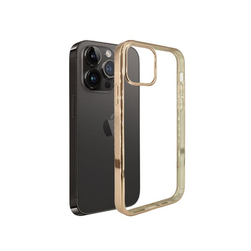 [PO29BIP12PR-2-5] Iphone 12 Pro Soft Silicone CR Mobile Pouch (Golden)