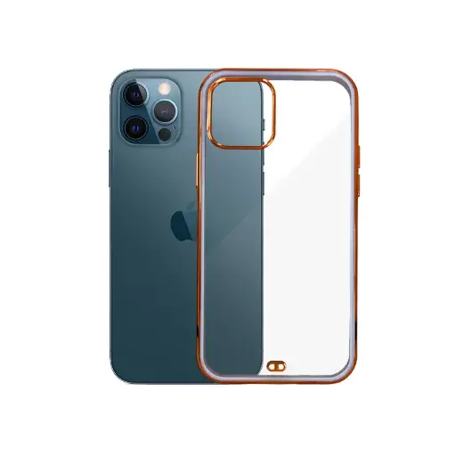 [PO29BIP12PR-3-29] Iphone 12 Pro Soft Silicone CR Mobile Pouch (Light Purple)