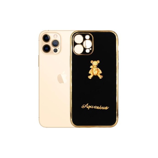 [PO29BIP12PR-5-2] Iphone 12 Pro Bear Case Mobile Pouch (Black)