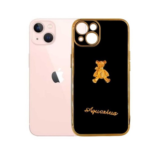 [PO29BIP13-5-2] Iphone 13 Bear Case Mobile Pouch (Black)