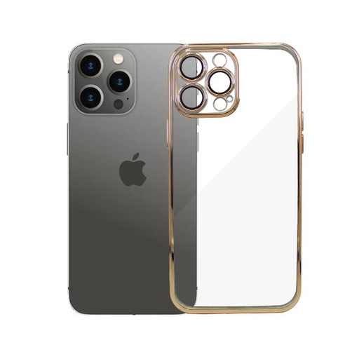 [PO29BIP13PMAX-9-5] Iphone 13 Pro Max Sulada Rainbow Case Mobile Pouch (Golden)