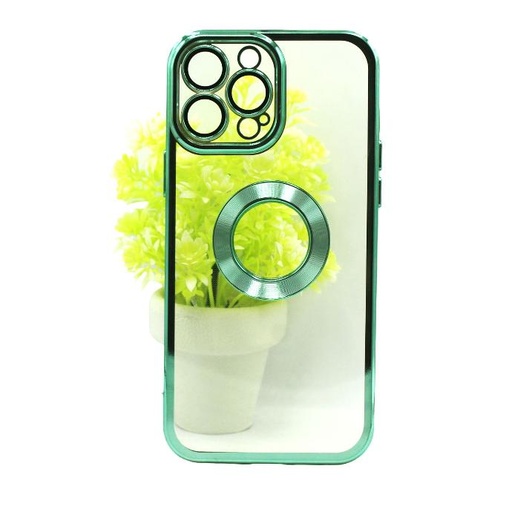 [PO29BIP13PMX-8-11] Iphone 13 Pro Max Back Ring Pouch Mobile Pouch (Green)
