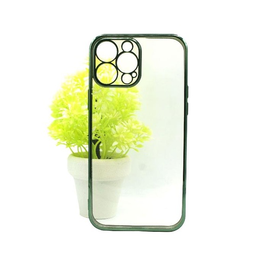 [PO29BIP13PR-1-11] Iphone 13 Pro Soft With Gold Apple Mobile Pouch (Green)