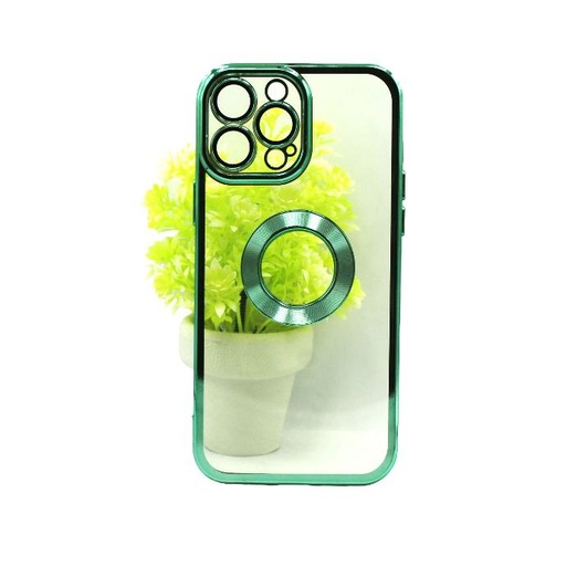 [PO29BIP13PR-8-11] Iphone 13 Pro Chrome Case Mobile Pouch (Green)