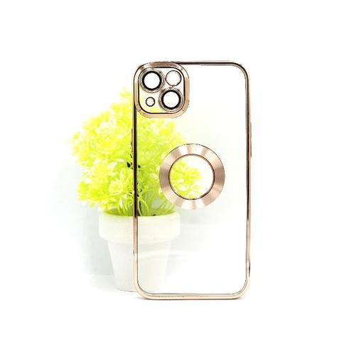 [PO29BIP14-8-5] Iphone 14 Chrome Case Mobile Pouch (Golden)