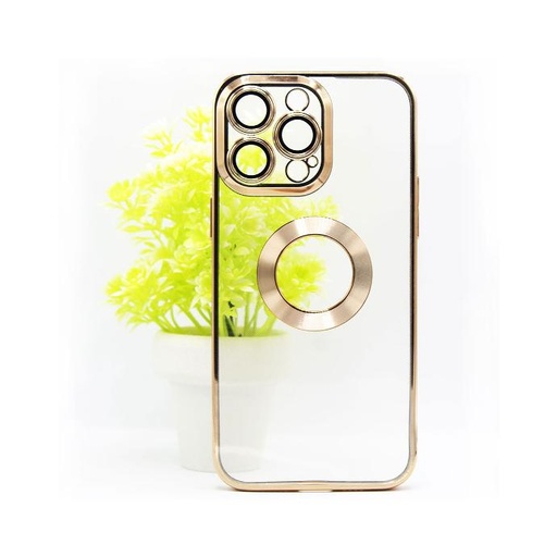 [PO29BIP14PR-8-5] Iphone 14 Pro Chrome Case Mobile Pouch (Golden)