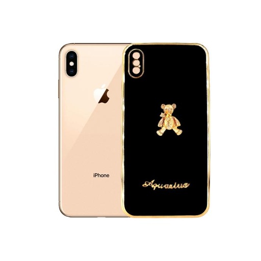 [PO29BIP8X-5-2] Iphone X Bear Case Mobile Pouch (Black)