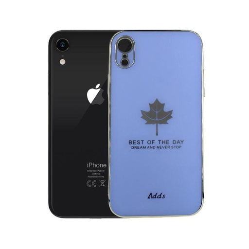[PO29BIPXR-5-16] Iphone XR Chrome Case Logo Mobile Pouch (Sky Blue)
