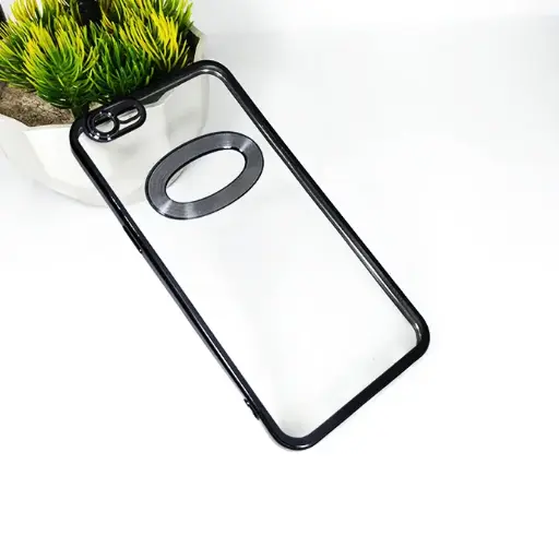 [PO29BOA57-8-2] Oppo A57 Old CD-Chrome Camera Mobile Pouch (Black)