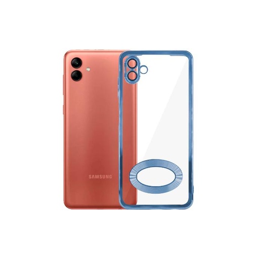 [PO29BSA04-8-16] Samsung A04 CD-Chrome Camera Lens Mobile Pouch (Sky Blue)