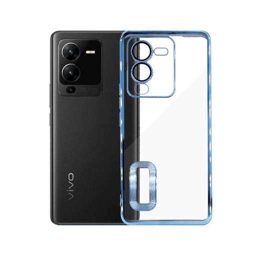 [PO29BVIV25PR-8-16] Vivo V25 Pro Chrome Case Camera Lens Case Mobile Pouch (Sky Blue)