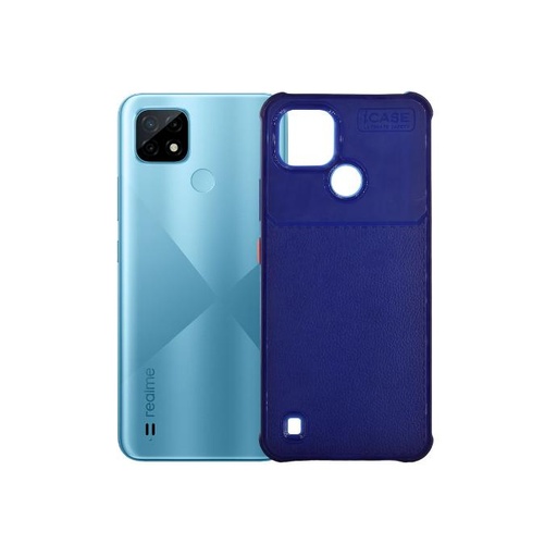 [PO35BORELMEC21-0-3] Oppo Realme C21 I Case Mobile Pouch (Blue)