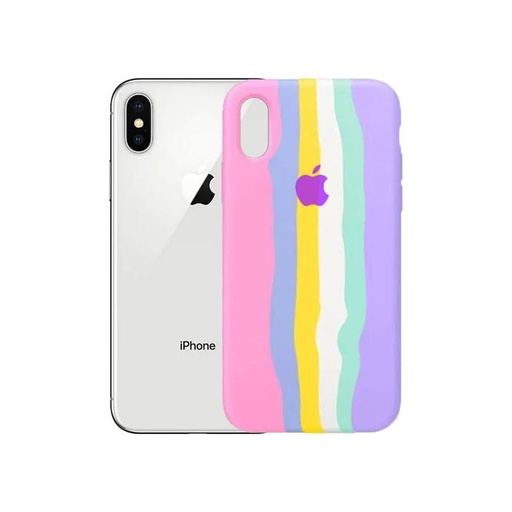 [PO41BIP8X-1] Iphone XS Rainbow Pouch Mobile Pouch