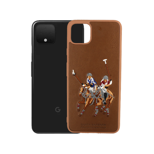 [PO43BGPXL4XL-2-13] Google Pixel 4Xl Santa Barbeera Case Mobile Pouch (Brown)
