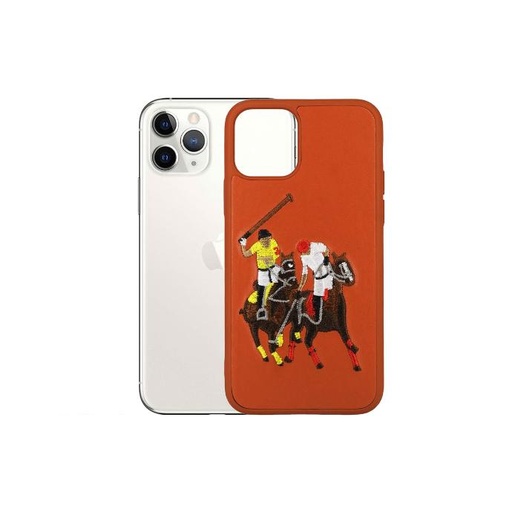 [PO43BIP11PR-2-13] Iphone 11 Pro Polo Case Mobile Pouch (Brown)