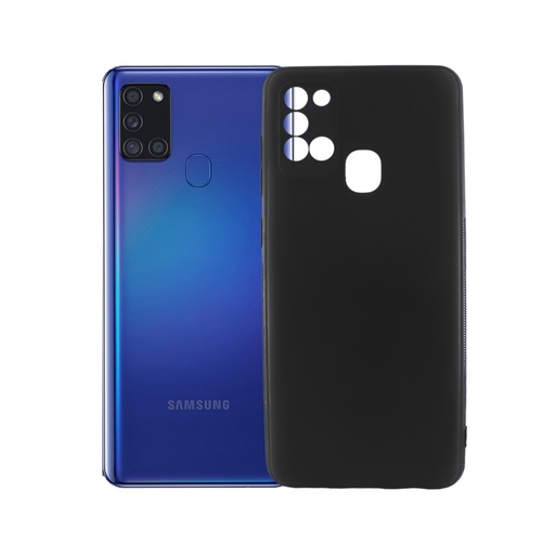 [PO4BSA21S-4-2] Samsung A21S Soft Paper Case Mobile Pouch (Black)