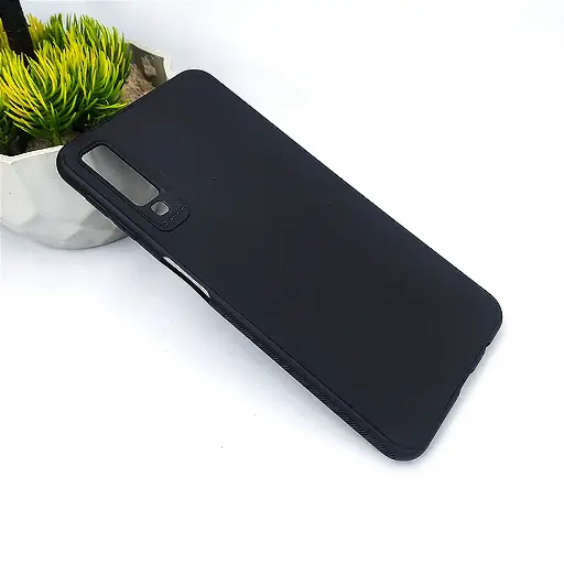 [PO4BSA718-4-2] Samsung A7 | 2018 Soft Paper Case Mobile Pouch (Black)