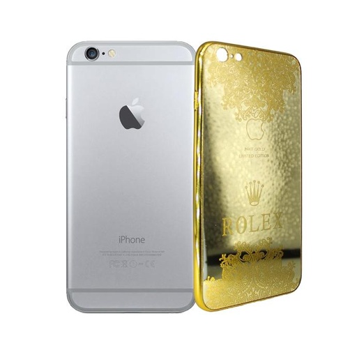 [PO52BIP6GPL] Iphone 6 Plus/6S Plus Gold Platted Pouch Mobile Pouch