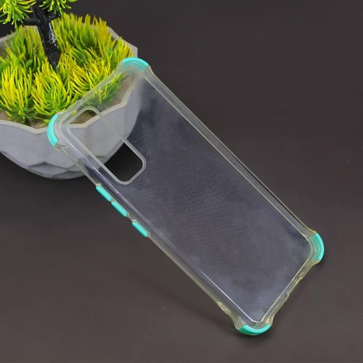 [PO6BViV20SE-6-14] Vivo V20Se PC Transparent Colour Mobile Pouch (Sea Green)