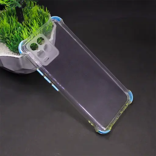 [PO7BORELME8PR-10-29] Oppo Realme 8 Pro TPU Colour Button Silicone Case Mobile Pouch (Light Purple)