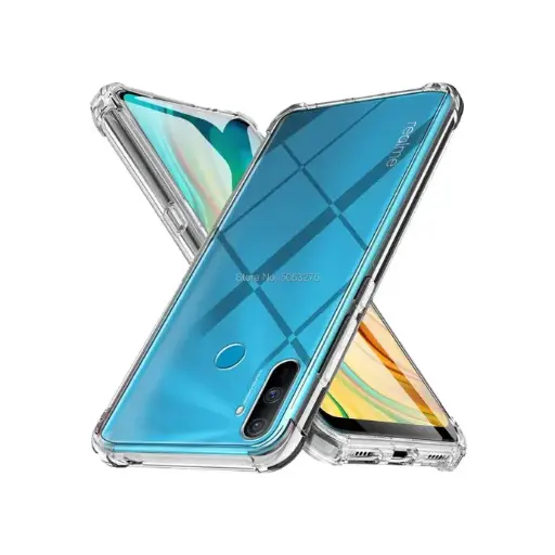 [PO7BORELMEC3] Oppo Realme C3 Transparent Silicone Mobile Pouch
