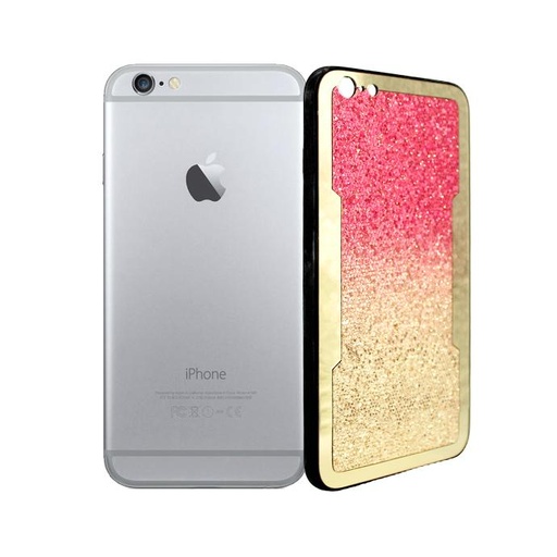 [PO8BIP6GPL-2-10] Iphone 6 Plus Diamond PC Back Mobile Pouch (Pink)