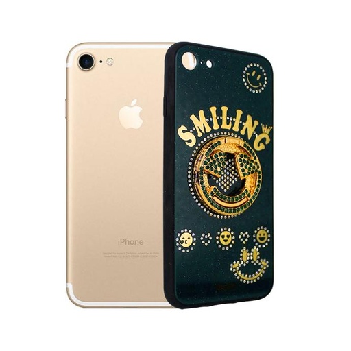 [PO9BIP7G-1-11] Iphone 7G Fancy Night Glow Case Mobile Pouch (Green)