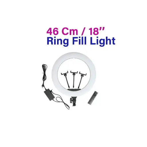[SL18iN-1] BD-460D Ring Fill Light For Selfies, Video Calling, Broadcasting 18 Inch