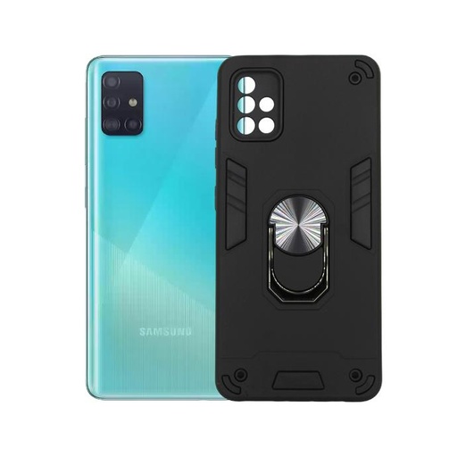 [PO39BSA51-1-2] Samsung A51 Armor Back Case (Black)