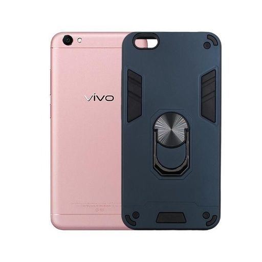 [PO39BViY67-1-17] Vivo Y67 Armor Back Case (Navy Blue)